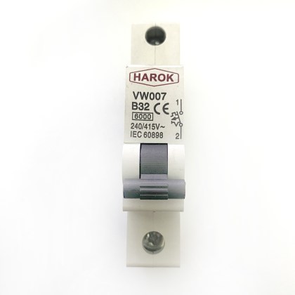 Harok VW007 B32 32A 32 Amp  MCB Circuit Breaker Type B